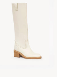 OK PORTE_Bottes Mallo 60 en cuir - Eggshell