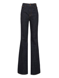 OK PORTE_Jean brut évasé - Iconic Navy
