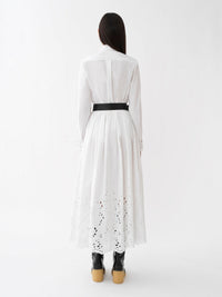 OK PORTE_Chemise classique détails à col - White