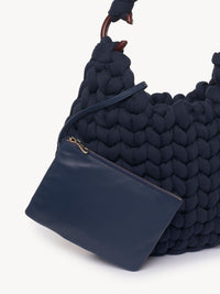 OK PORTE_Grand sac hobo Wooden C - Navy
