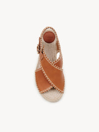 OK PORTE_Sandales Lucinda en cuir - Luminous Ochre