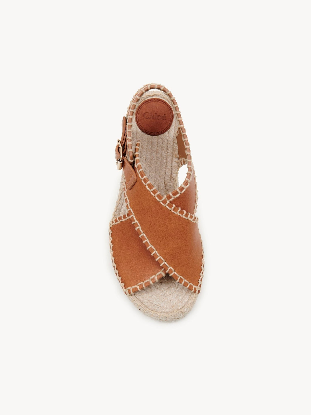 OK PORTE_Sandales Lucinda en cuir - Luminous Ochre