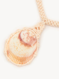OK PORTE_Collier macramé Larry en soie - Iconic Milk