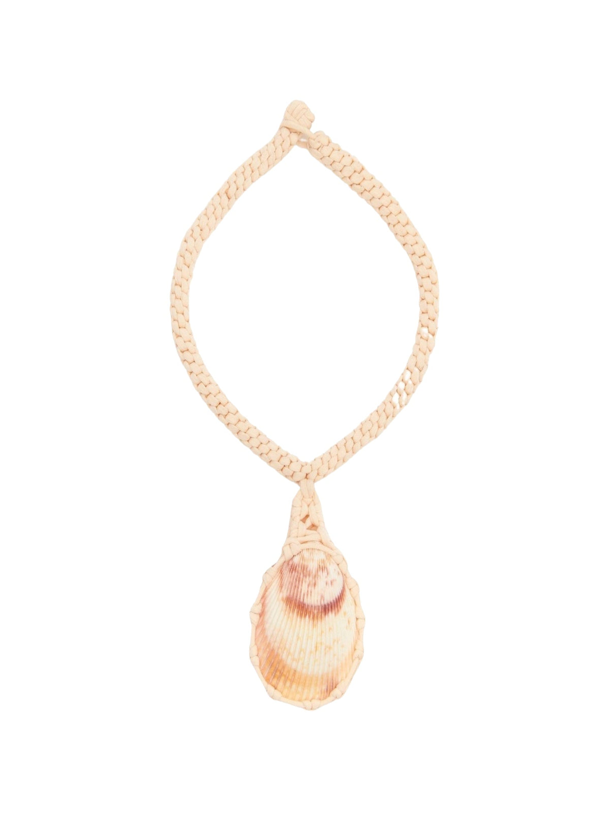 OK PORTE_Collier macramé Larry en soie - Iconic Milk