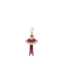 NO PORTE_Porte-clés Lallo en laine et cachemire - Multicolor