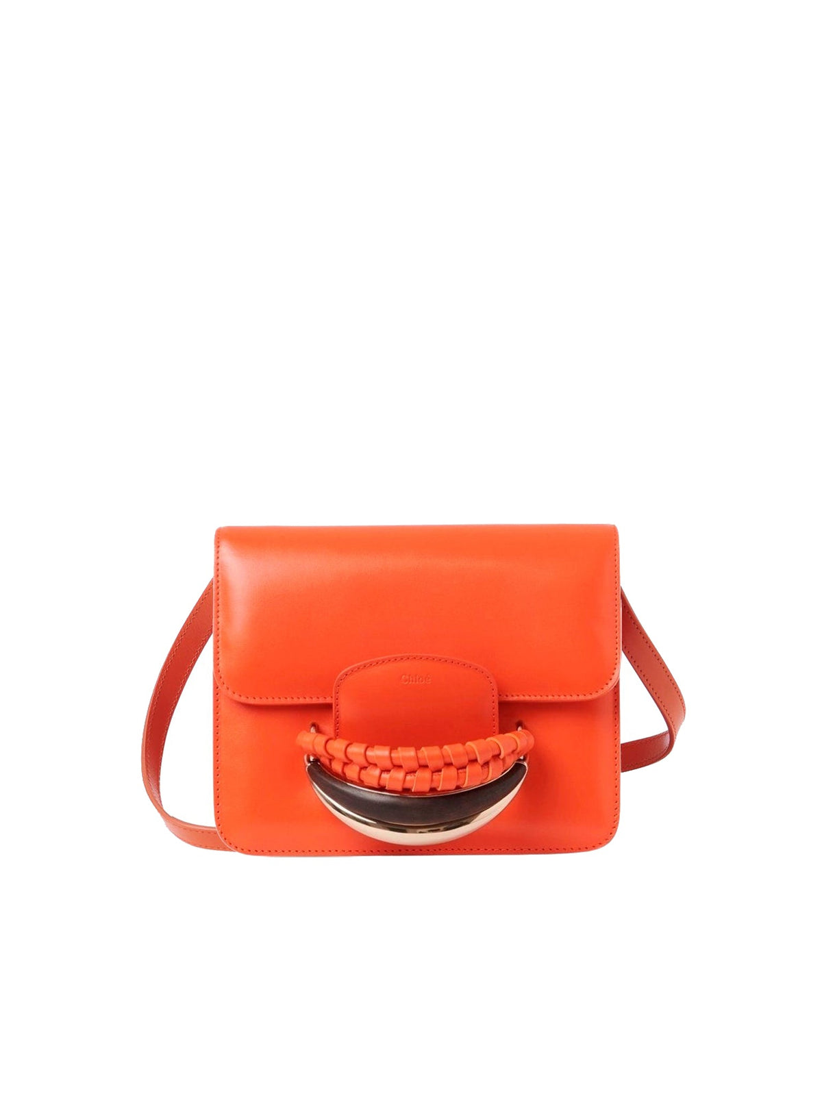 OK PORTE_Petit sac à bandoulière Kattie en cuir - Rusted Orange