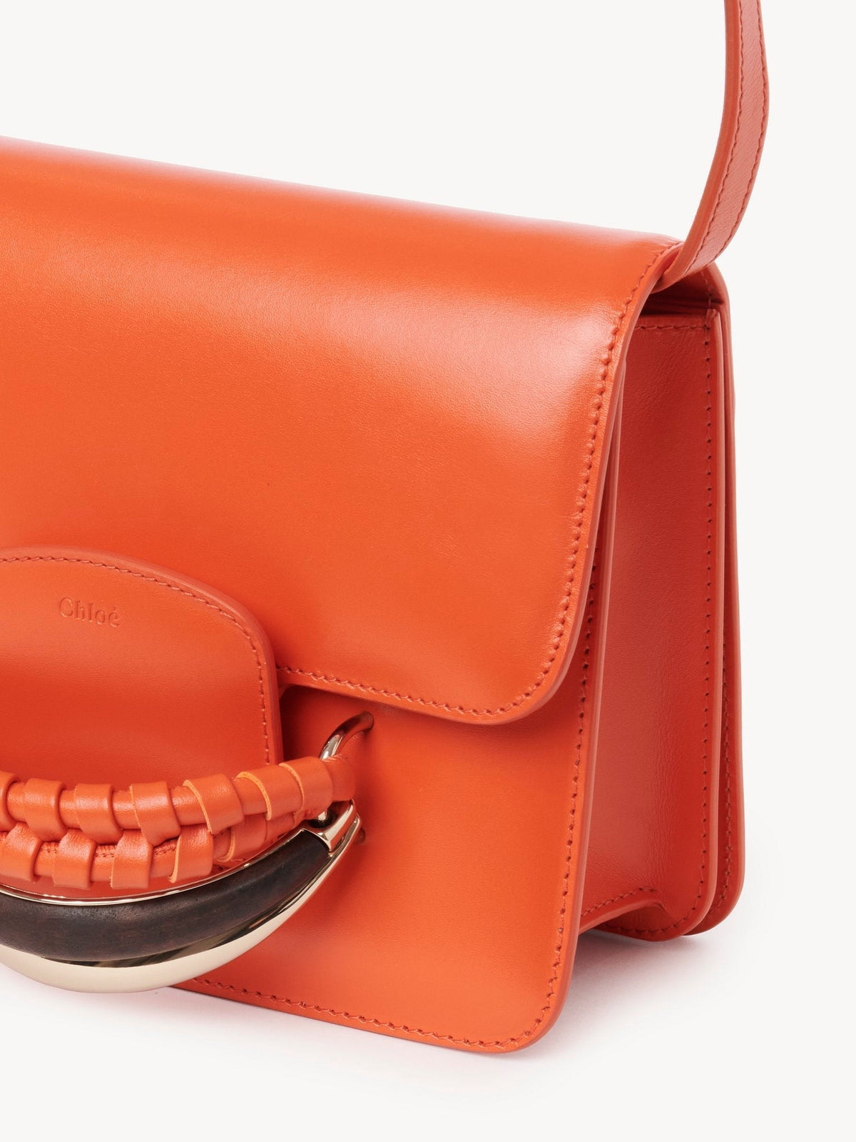 OK PORTE_Petit sac à bandoulière Kattie en cuir - Rusted Orange