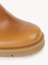 OK PORTE_Bottines militaires effet chaussette Neva 60 en cuir - Quiet Brown