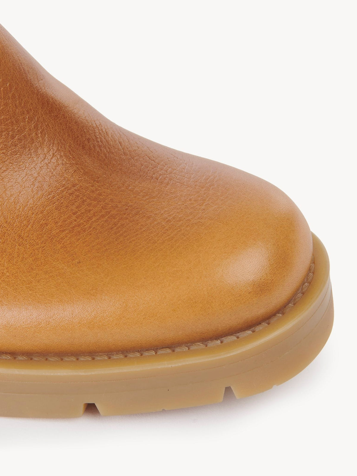 OK PORTE_Bottines militaires effet chaussette Neva 60 en cuir - Quiet Brown