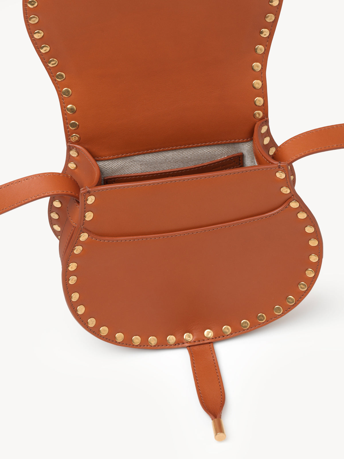 NO PORTE_Caramel SMALL SADDLE BAG - Caramel