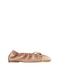 NO PORTE_Ballerines Oracia en cuir - Crystal Pink