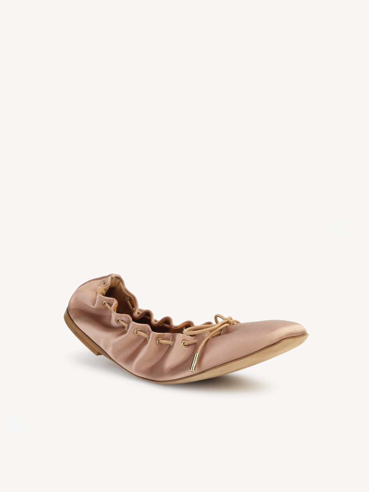 NO PORTE_Ballerines Oracia en cuir - Crystal Pink