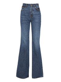 NO PORTE_DOUBLON:007 DÉJÀ VU 13pcs Pantalon en denim de chanvre et coton recyclé - Dusky Blue