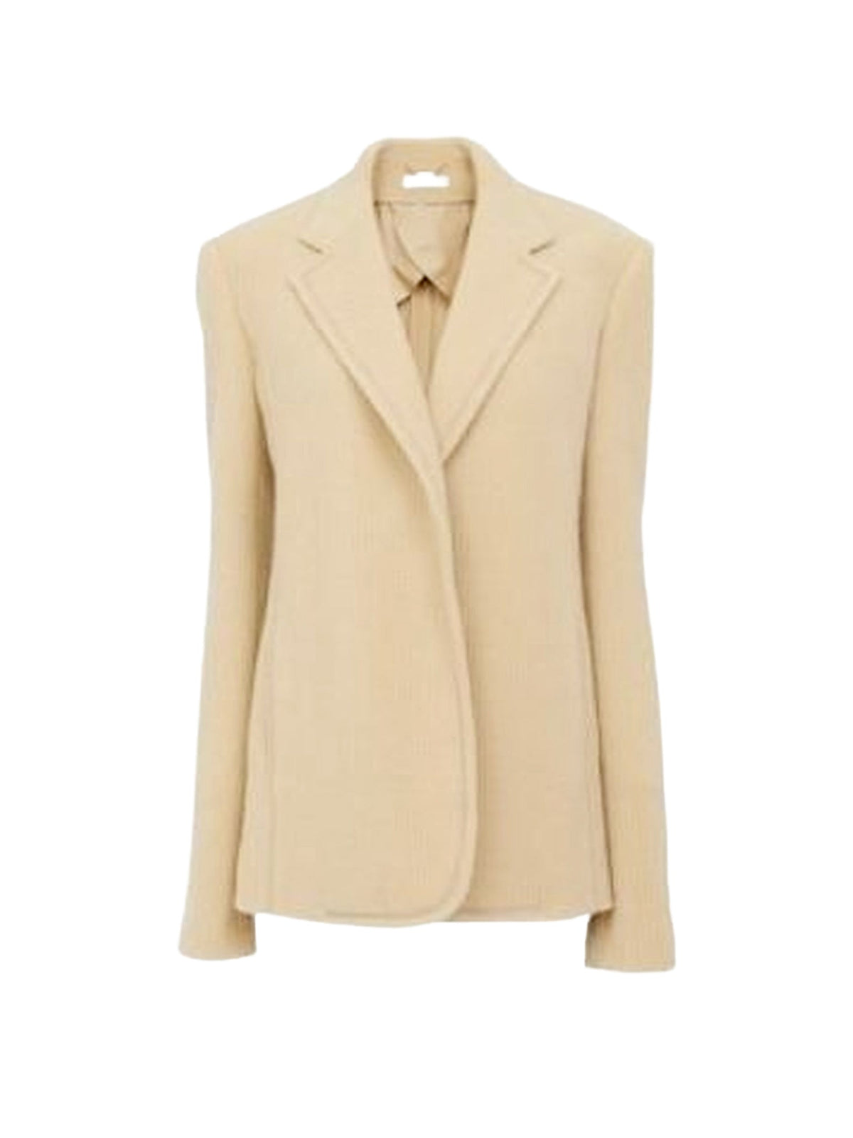 NO PORTE_Veste en laine - Beach Beige