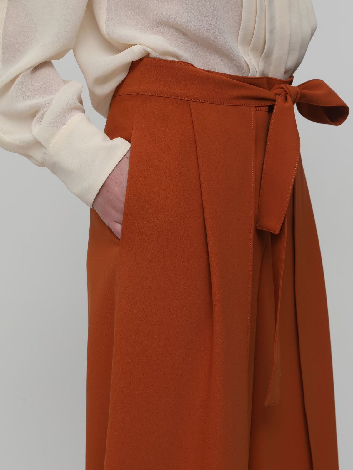 OK PORTE_Tannish Red TROUSERS - Tannish Red