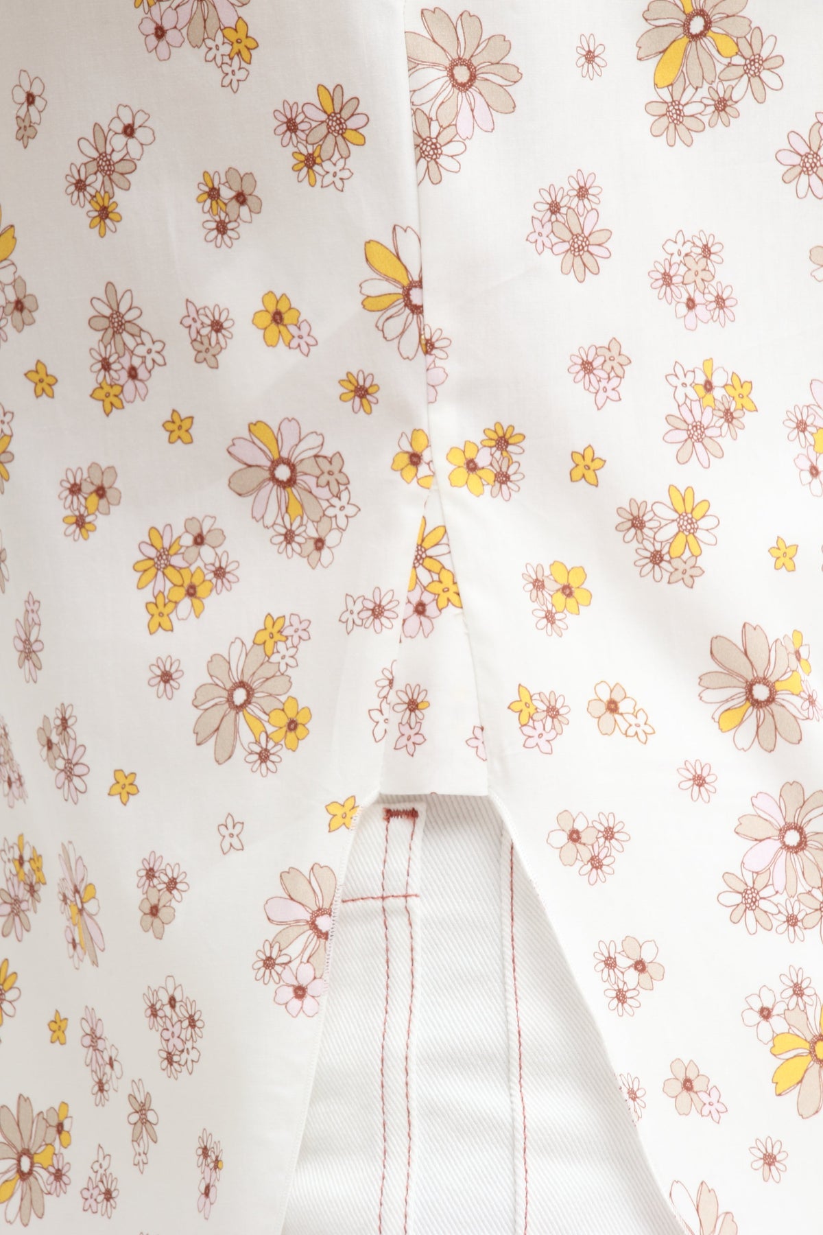 OK PORTE_Chemisier à motif fleuri - Multicolor White