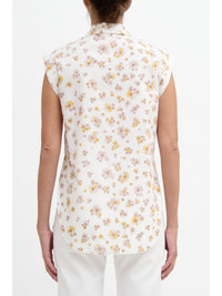 OK PORTE_Chemisier à motif fleuri - Multicolor White