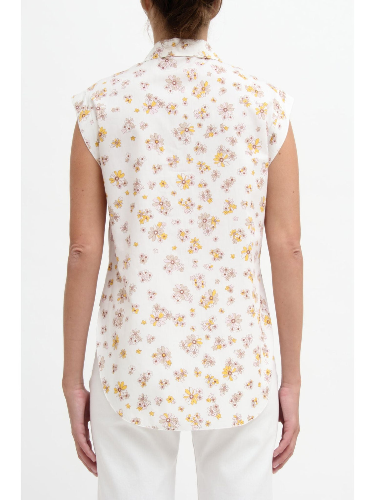 OK PORTE_Chemisier à motif fleuri - Multicolor White