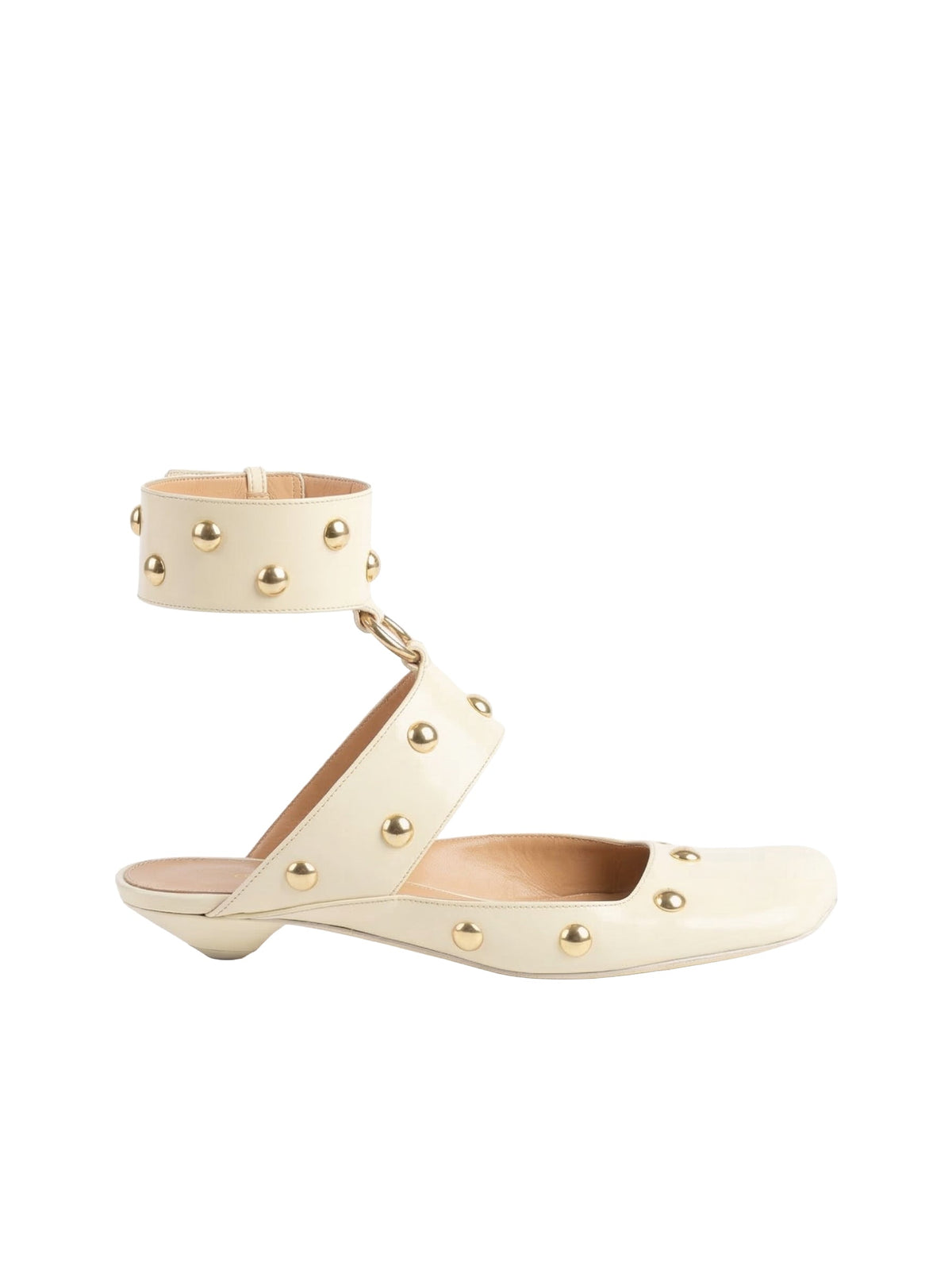 OK PORTE_Sandales Jade en cuir - Eggshell