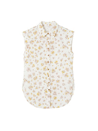 OK PORTE_Chemisier à motif fleuri - Multicolor White