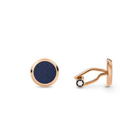 Boutons de Manchette Meisterstück avec Incrustation de Pierre de Soleil Bleue