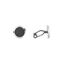 Boutons de Manchette Meisterstück avec Incrustation Motif Carbone