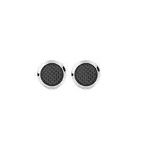 Boutons de Manchette Meisterstück avec Incrustation Motif Carbone
