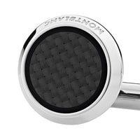 Boutons de Manchette Meisterstück avec Incrustation Motif Carbone