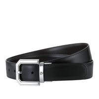 Ceinture réversible de 30 mm en cuir noir/marron