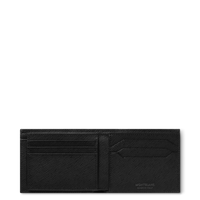 Portefeuille 6cc avec 2 Poches Ajourées en Cuir Sartorial