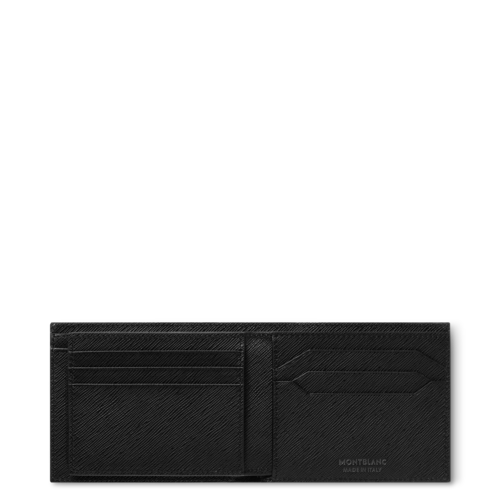 Portefeuille 6cc avec 2 Poches Ajourées en Cuir Sartorial