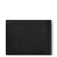 Portefeuille 6cc avec 2 Poches Ajourées en Cuir Sartorial