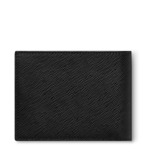 Portefeuille 6cc avec 2 Poches Ajourées en Cuir Sartorial