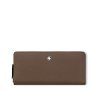 Pochette de téléphone MB Sartorial en cuir - Mastic