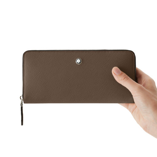 Pochette de téléphone MB Sartorial en cuir - Mastic