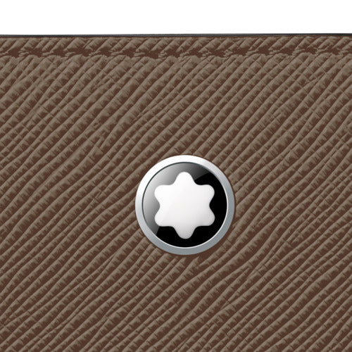 Pochette de téléphone MB Sartorial en cuir - Mastic