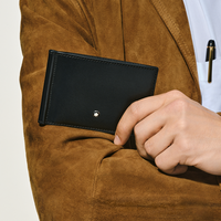 Portefeuille 6cc avec Pince à Billets en Cuir Meisterstück