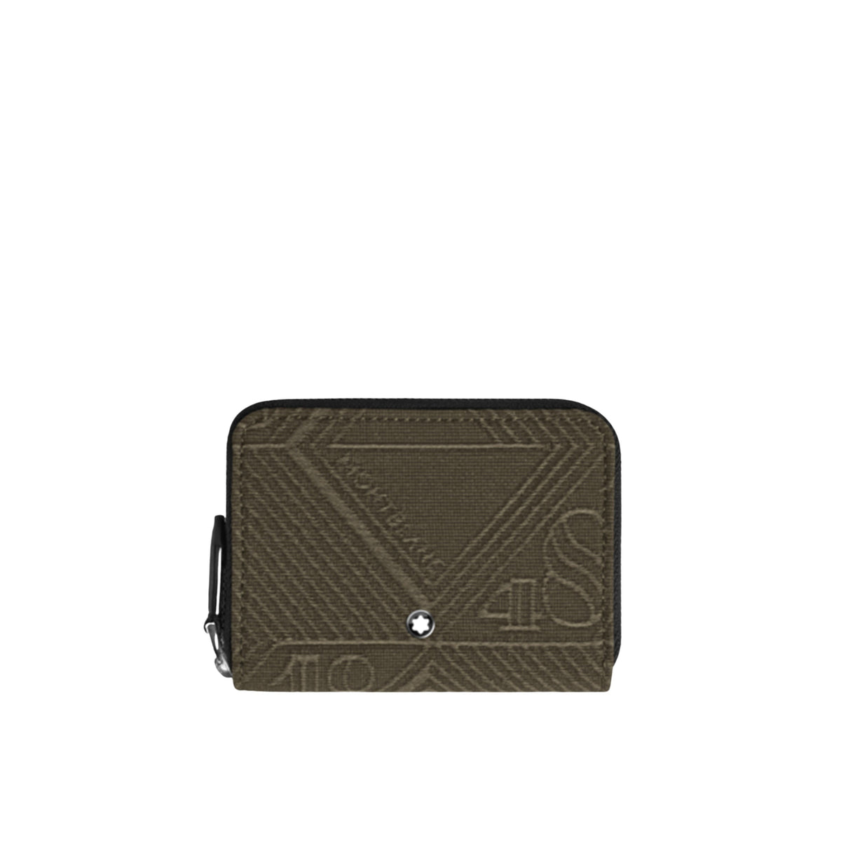 Mini Portefeuille 2cc Zippé en Tissu Jacquard 4810