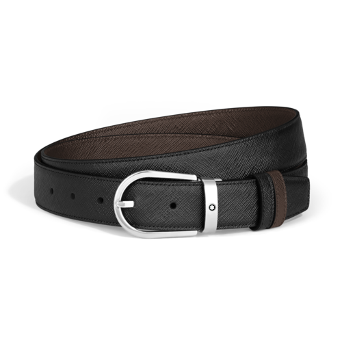 Ceinture Réversible Fer à Cheval 30 mm en Cuir Sartorial
