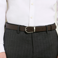 Ceinture Réversible Fer à Cheval 30 mm en Cuir Sartorial