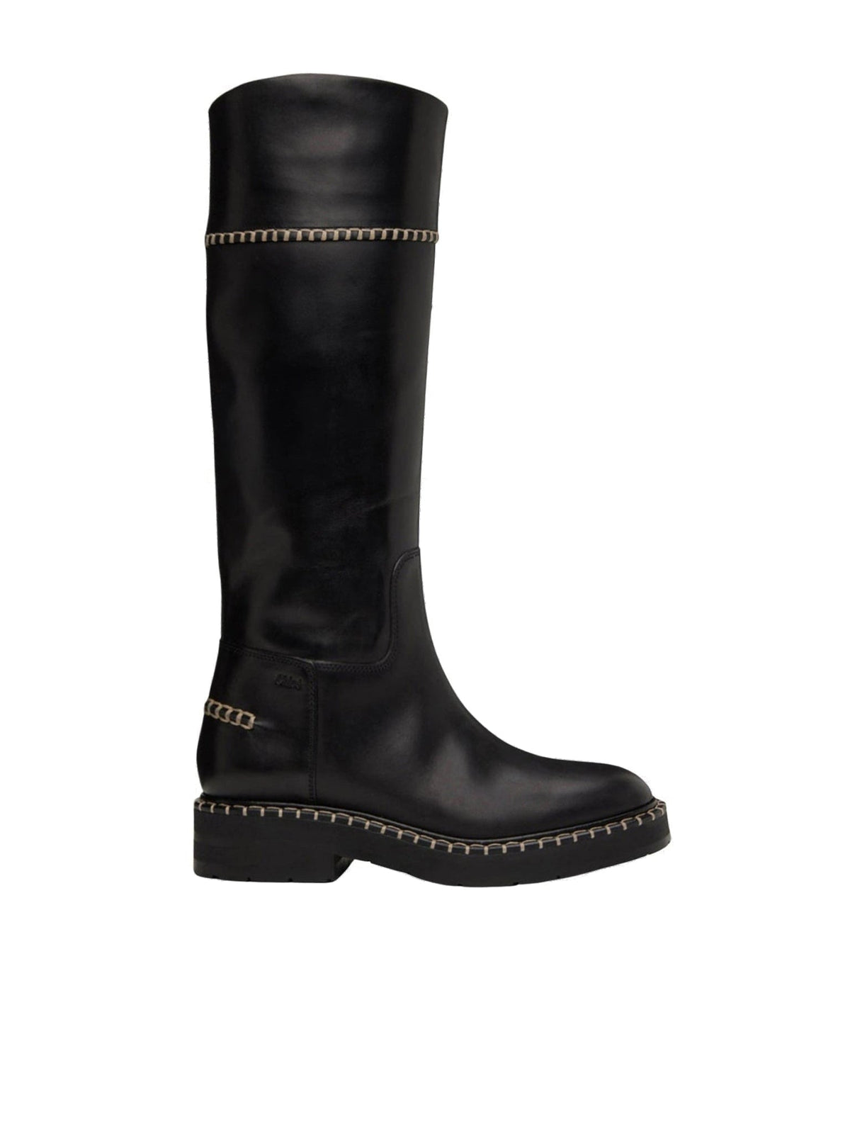 OK PORTE_Bottes tube Noua 40 en cuir - Black