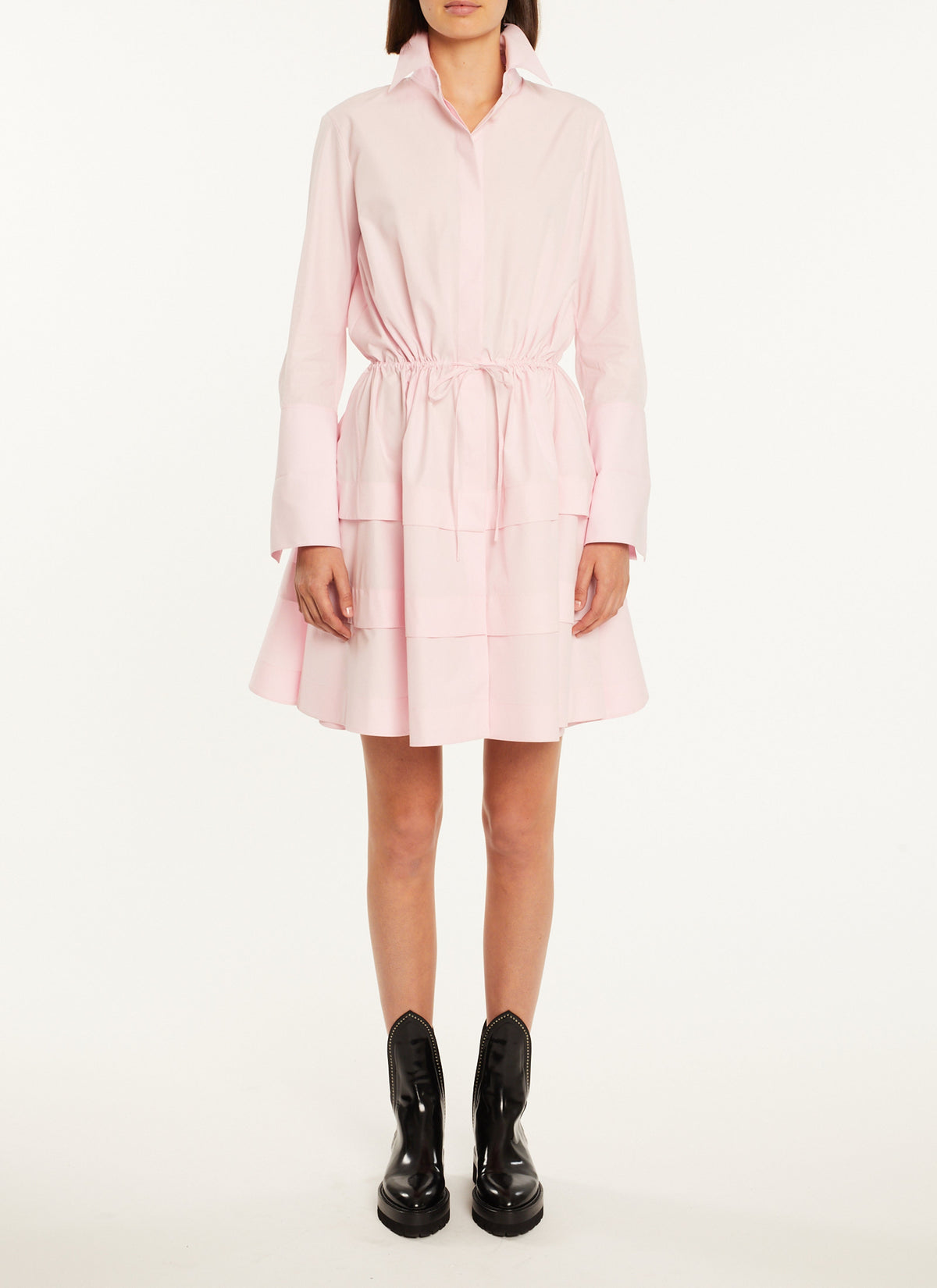 Short shirt dress - White
