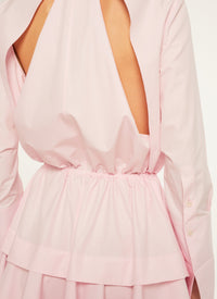 Short shirt dress - White