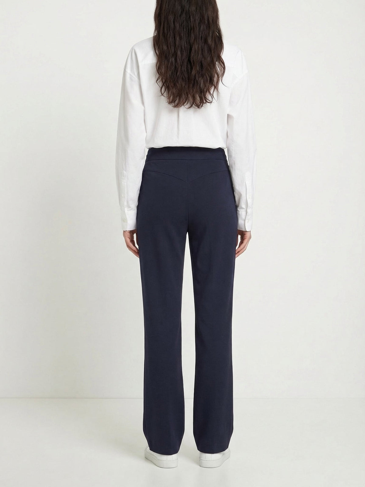 OK PORTE_Pantalon officier à boutons - Iconic Navy