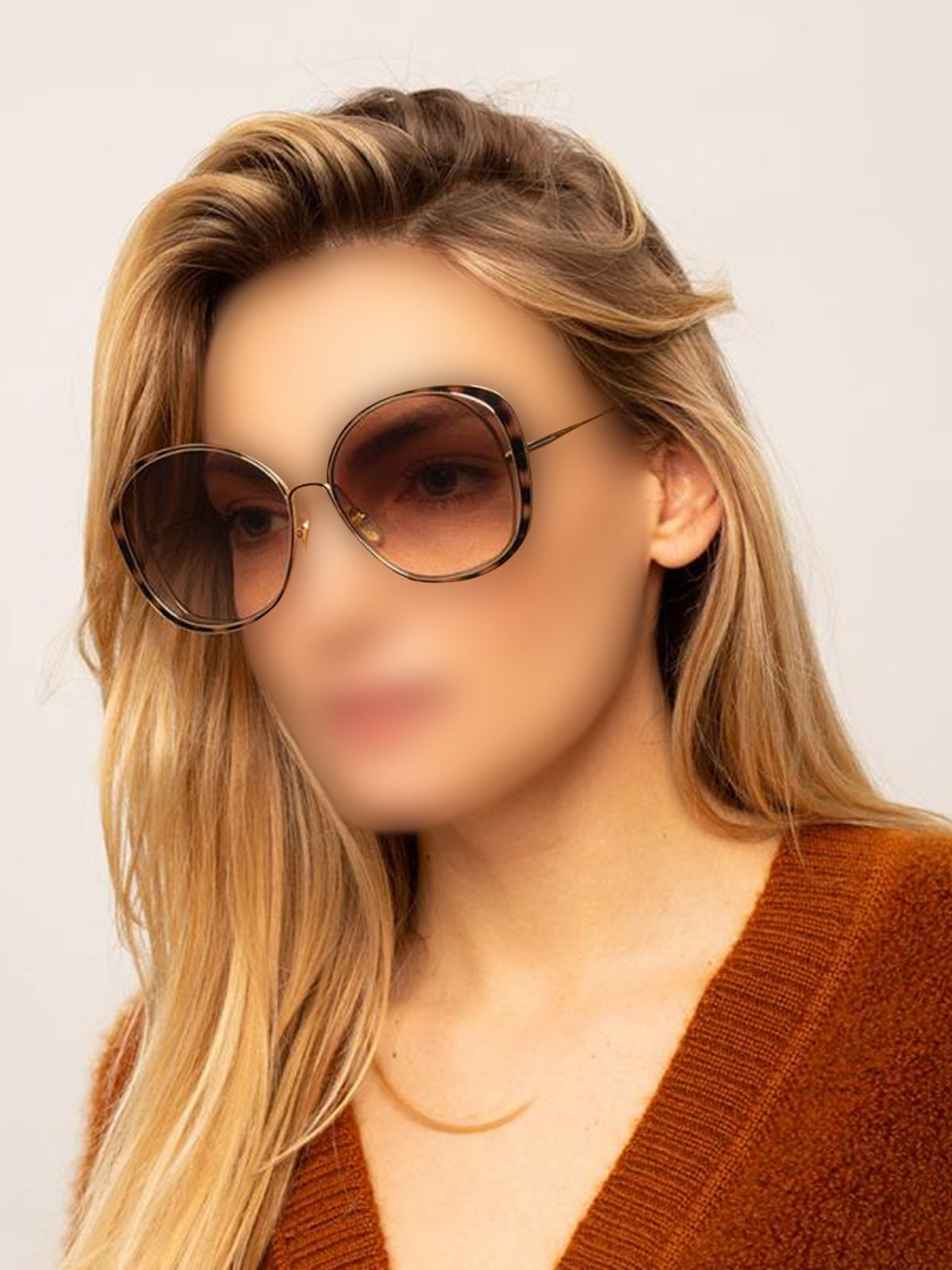 OK PORTE_Lunettes de soleil Hanah Sunglasses - Havana & Peach