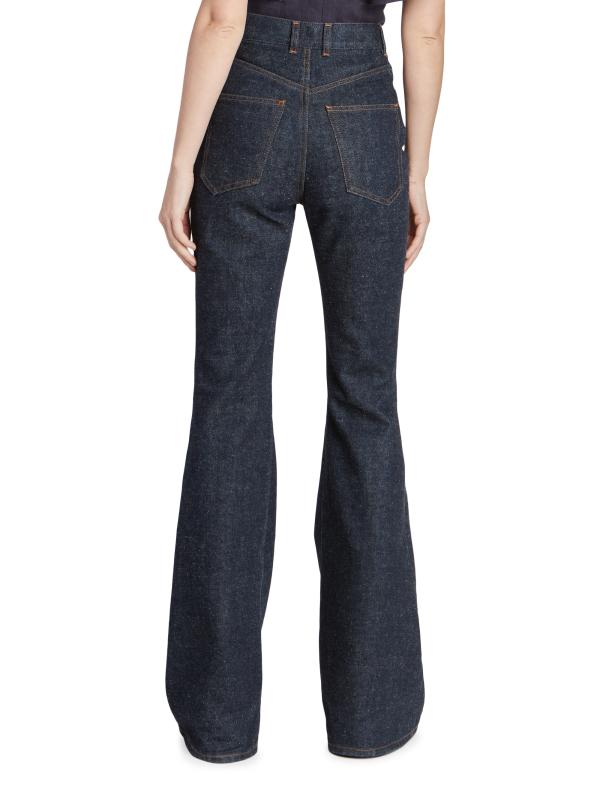 OK PORTE_Jean brut évasé - Iconic Navy