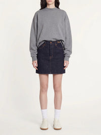 OK PORTE_Jupe courte en denim - Iconic Navy