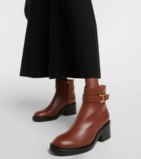 OK PORTE_Bottines Marcie 65 en cuir - Tan