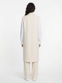 OK PORTE_Blazer long sans manches en lin - Coconut Milk