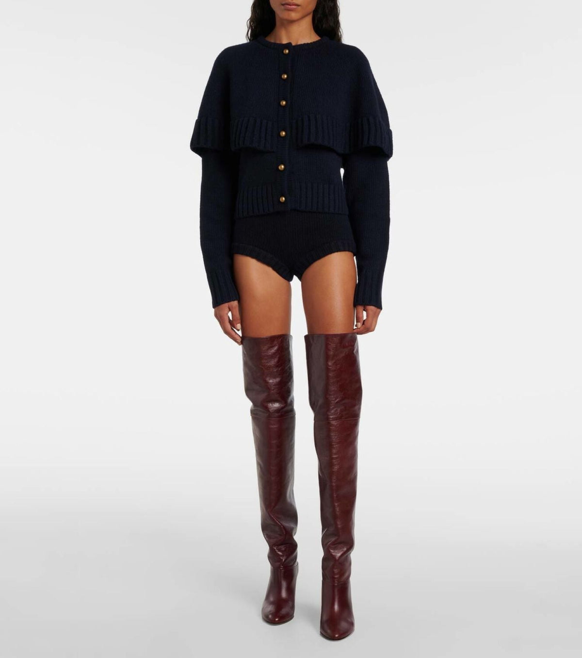 OK PORTE_Short en laine - Classic Navy